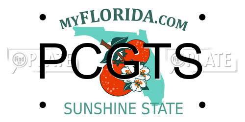PCGTS Florida License Plate
