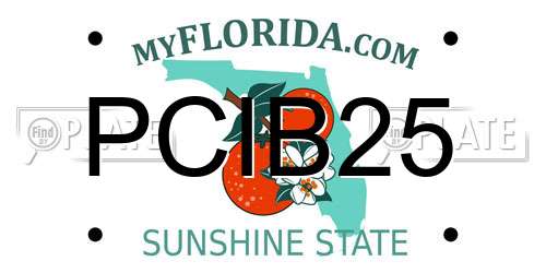 PCIB25 Florida License Plate