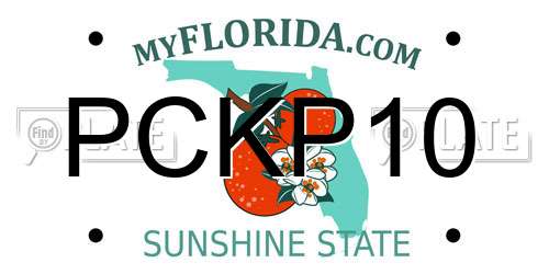 PCKP10 Florida License Plate