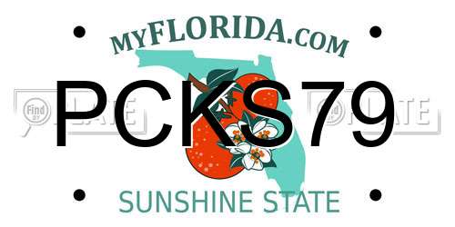 PCKS79 Florida License Plate