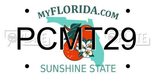 PCMT29 Florida License Plate