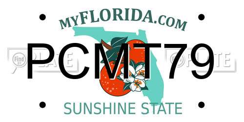 PCMT79 Florida License Plate