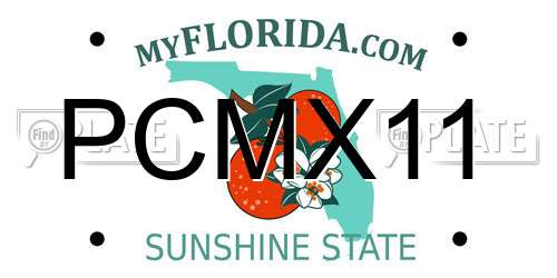 PCMX11 Florida License Plate