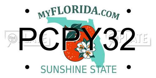 PCPY32 Florida License Plate