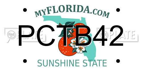 PCTB42 Florida License Plate