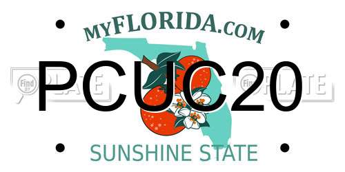 PCUC20 Florida License Plate