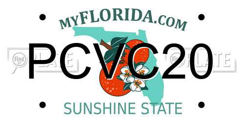 PCVC20 Florida License Plate