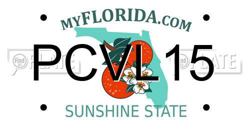 PCVL15 Florida License Plate