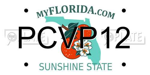 PCVP12 Florida License Plate