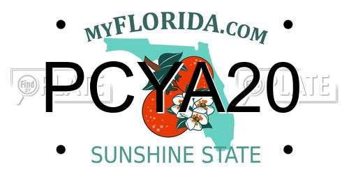 PCYA20 Florida License Plate