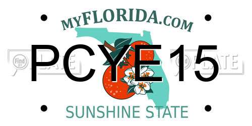 PCYE15 Florida License Plate