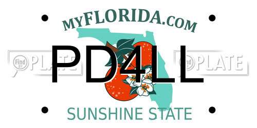 PD4LL Florida License Plate