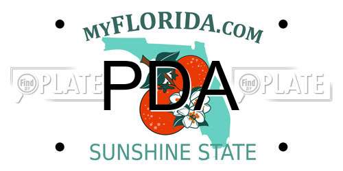 PDA Florida License Plate