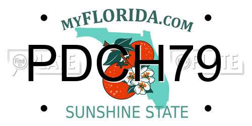 PDCH79 Florida License Plate