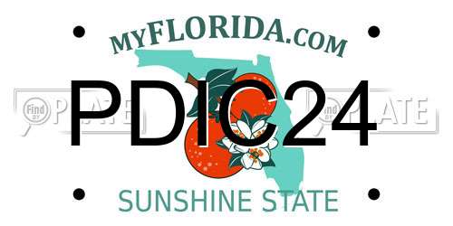 PDIC24 Florida License Plate