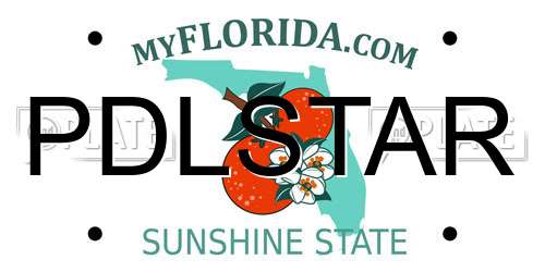 PDLSTAR Florida License Plate