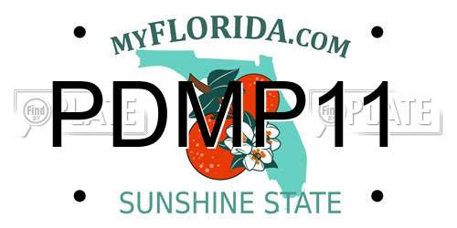 PDMP11 Florida License Plate