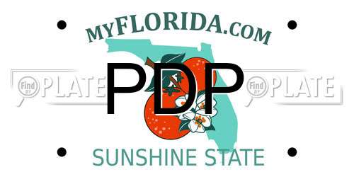PDP Florida License Plate