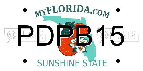 PDPB15 Florida License Plate