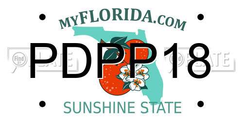 PDPP18 Florida License Plate
