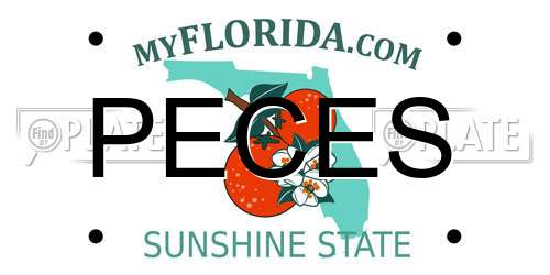 PECES Florida License Plate