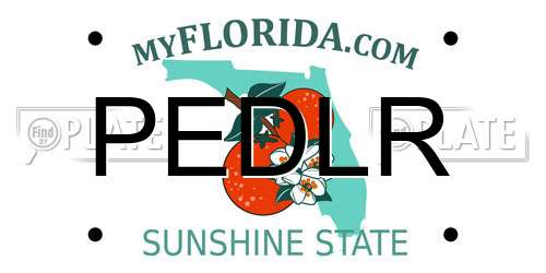 PEDLR Florida License Plate