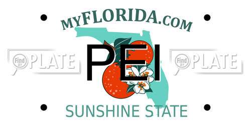 PEI Florida License Plate