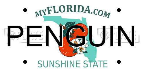 PENGUIN Florida License Plate
