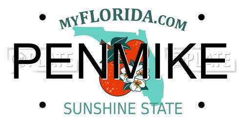 PENMIKE Florida License Plate