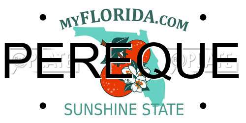 PEREQUE Florida License Plate