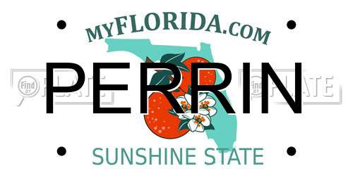 PERRIN Florida License Plate