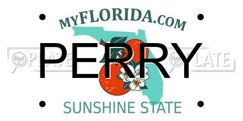 PERRY Florida License Plate