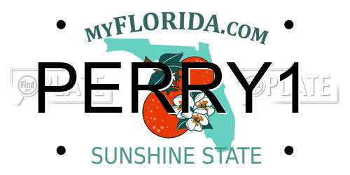 PERRY1 Florida License Plate