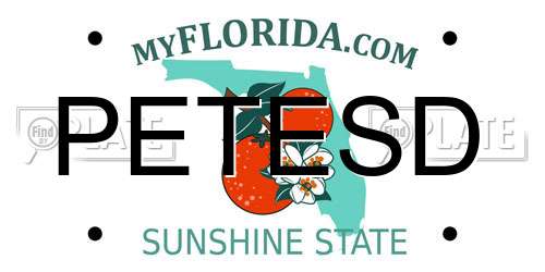 PETESD Florida License Plate