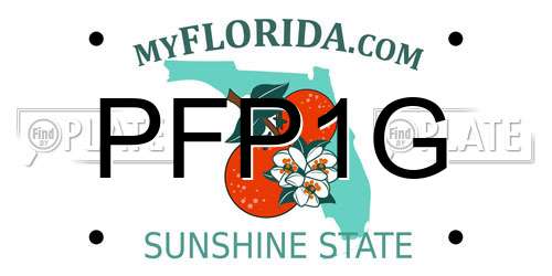 PFP1G Florida License Plate
