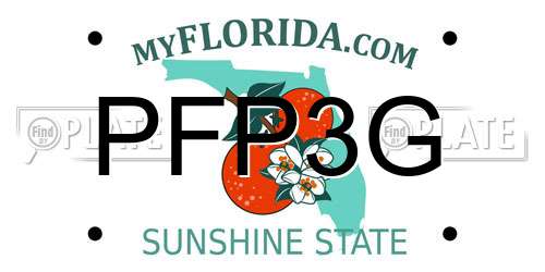 PFP3G Florida License Plate