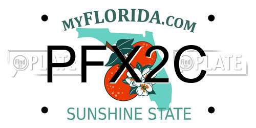 PFX2C Florida License Plate