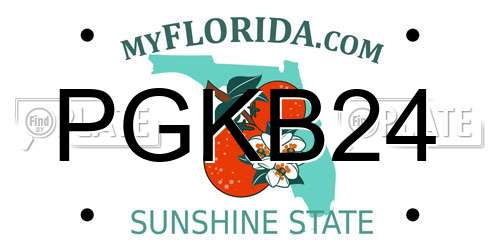 PGKB24 Florida License Plate