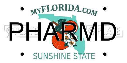 PHARMD Florida License Plate