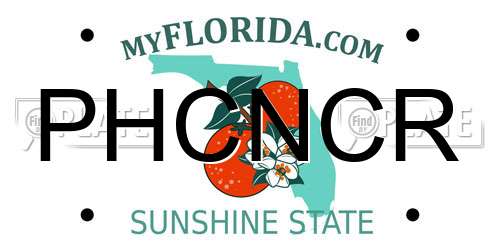 PHCNCR Florida License Plate