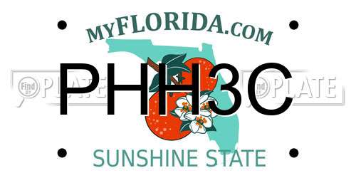 PHH3C Florida License Plate