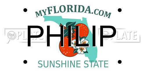 PHILIP Florida License Plate