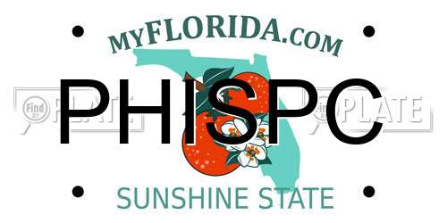 PHISPC Florida License Plate