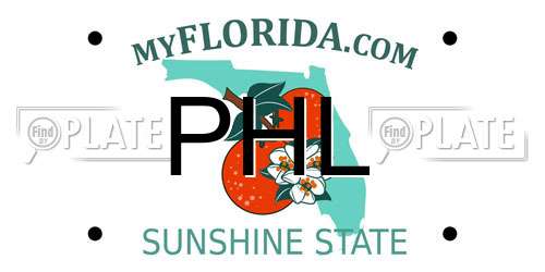 PHL Florida License Plate