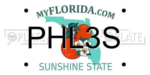 PHL3S Florida License Plate