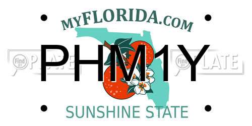 PHM1Y Florida License Plate