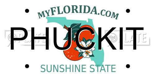 PHUCKIT Florida License Plate
