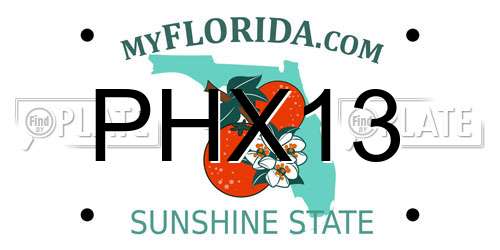 PHX13 Florida License Plate
