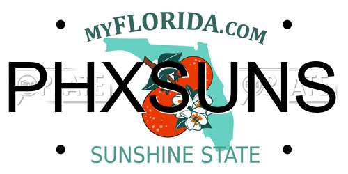 PHXSUNS Florida License Plate