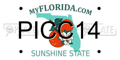 PICC14 Florida License Plate